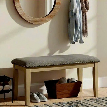 D617 - 00 : Ghế Băng , Ghế Bench - Màu Xám Khói